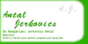 antal jerkovics business card
